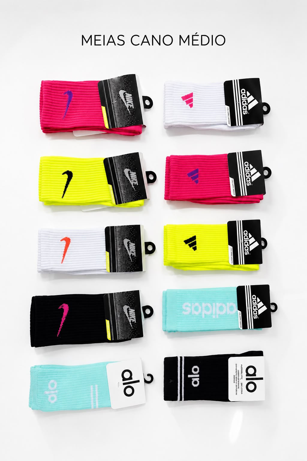 MEIA CANO ALTO ADIDAS