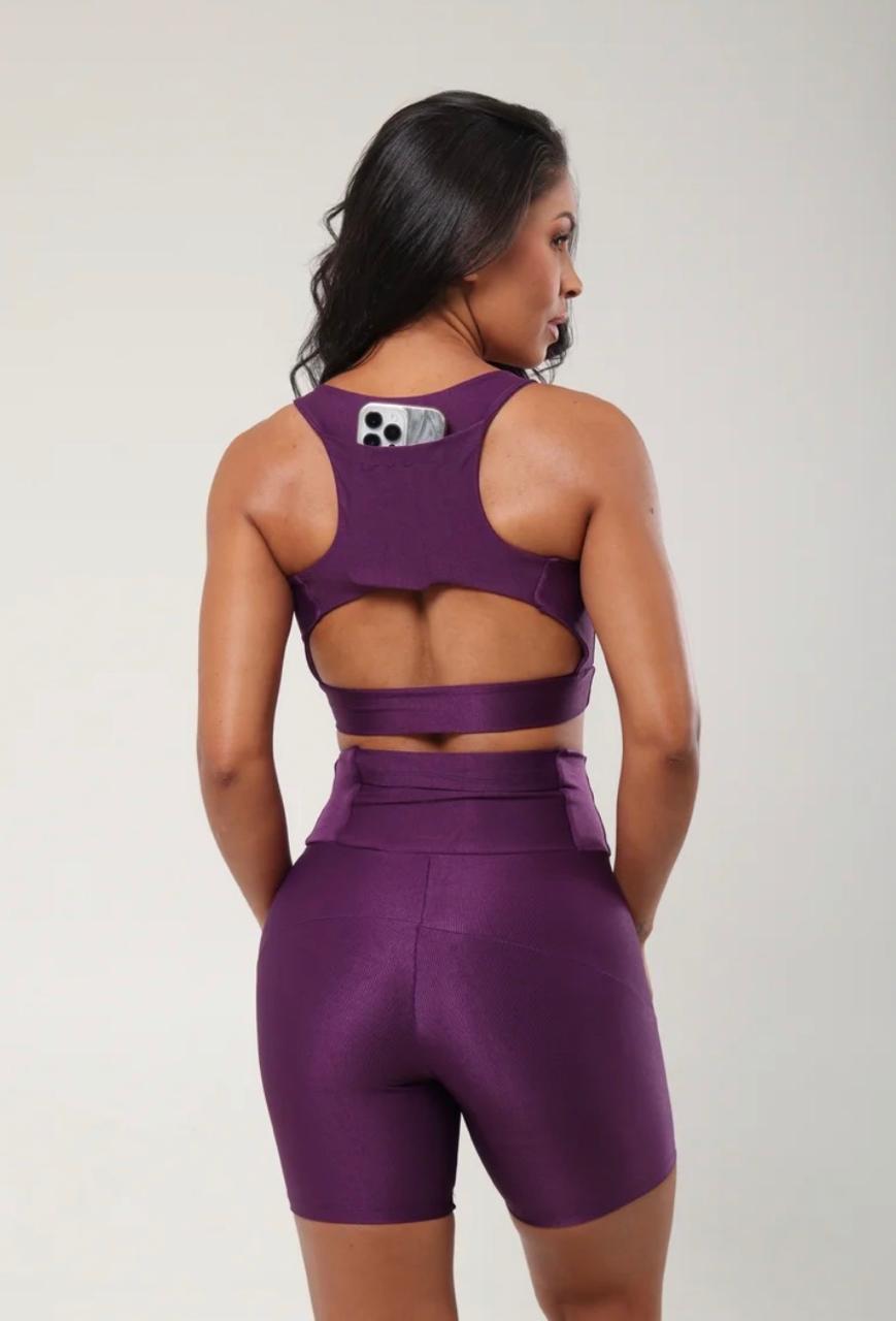 Conjunto short canelado 32