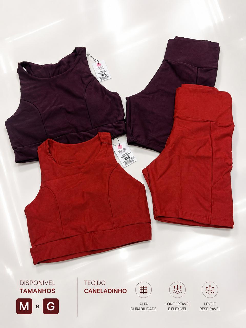 Conjunto short canelado 32